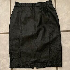 Vintage Amati -Leather Skirt